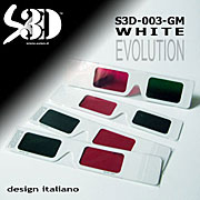 visori cartoncino S3D-003-GM WHITE verde magenta scenes stampa personalizzabile